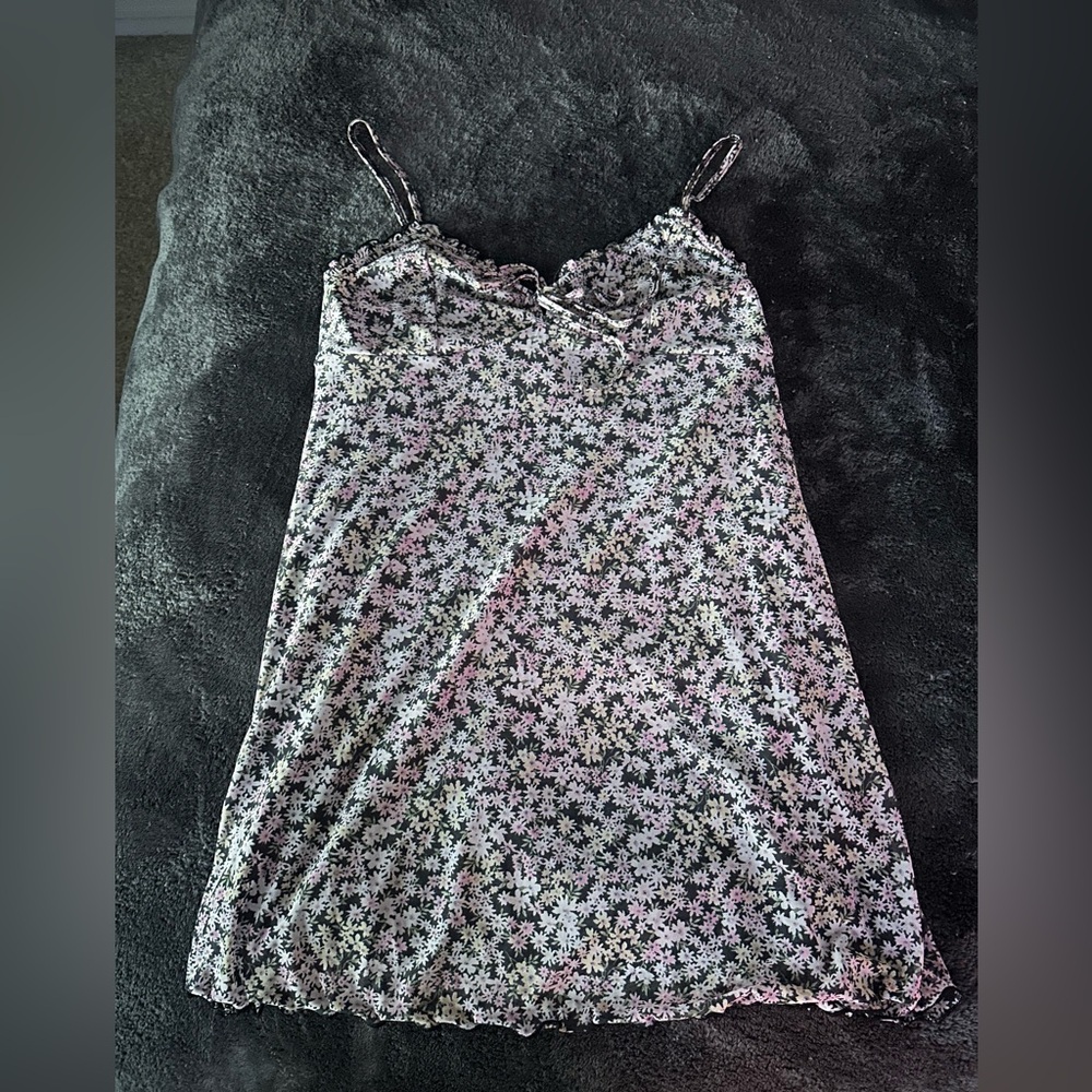 American Eagle Floral Spaghetti Strap Dress